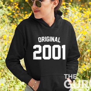 20th birthday hoodie 2001 birthday hoodie 20 birthday hoodie 20 birthday gift 20 birthday gift original 2001 hoodie 2001 gift 20 birthday