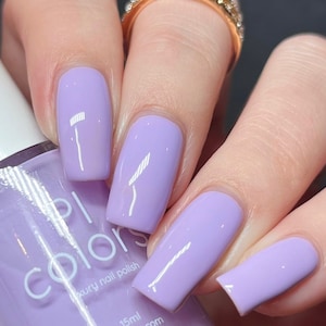 Purple Nail Polish Pastel Purple with Creme Finish | Hydrangea.400