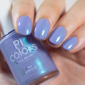 Pale Purple Violet Nail Polish with Blue Shimmer | Lavender Lace.105