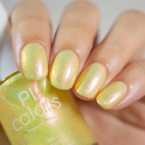 Yellow Nail Polish Multichrome Shimmer | Gladiolus.000