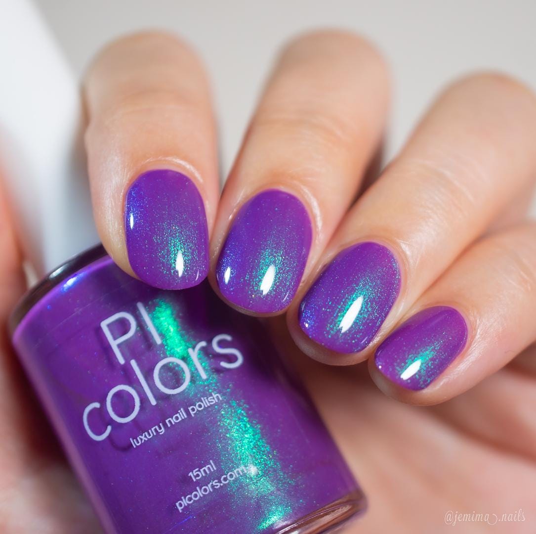 Purple Nail Polish With Green to Violet Shimmer | Purple Aurora