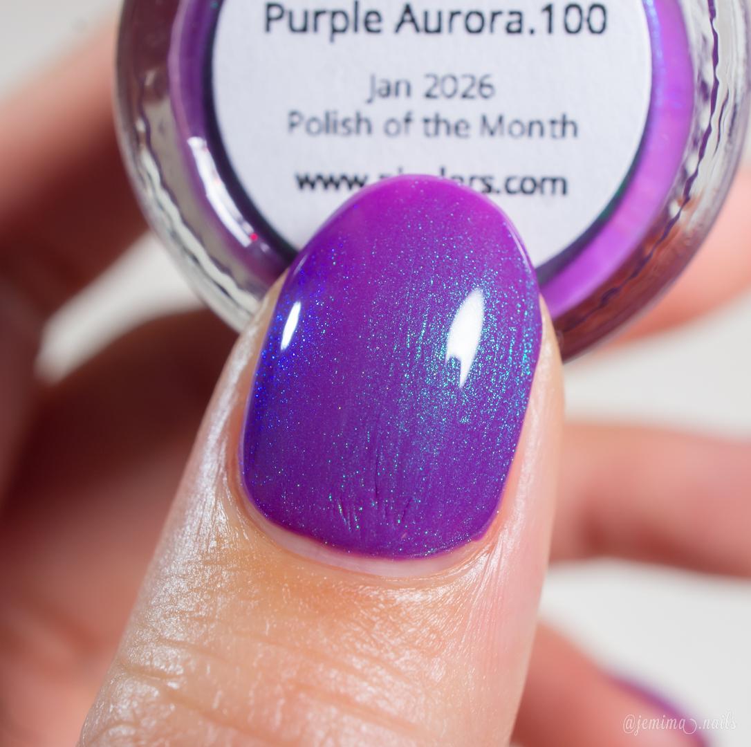 Purple Nail Polish With Green to Violet Shimmer | Purple Aurora