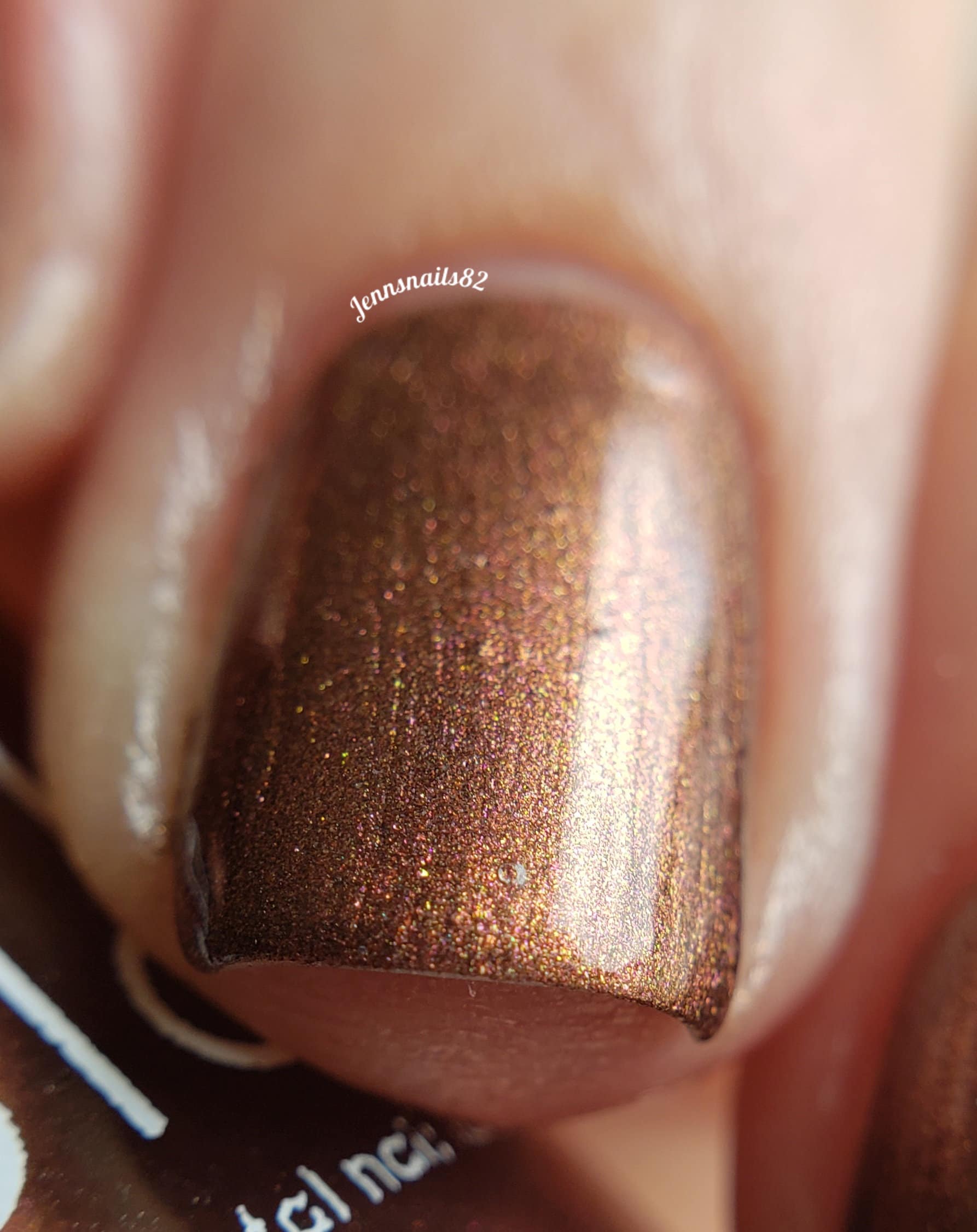 Nail Art Coklat Glitter Magic