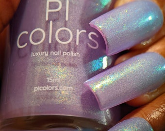 Purple Nail Polish with Blue Green Shimmer | At Twilight.316