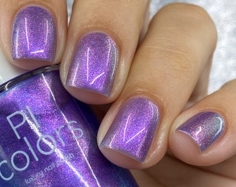 Purple Nail Polish with Colorshifting Shimmer | Dusk Rainbow.321