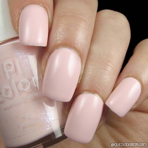 PinkLux.005 Pale Pink Nail Polish with Creme Finish