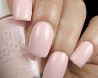 PinkLux.005 Pale Pink Nail Polish with Creme Finish