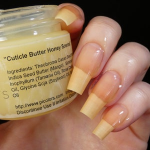 Honey Scented Cuticle Butter Balm For Nails and Nail Care image 2