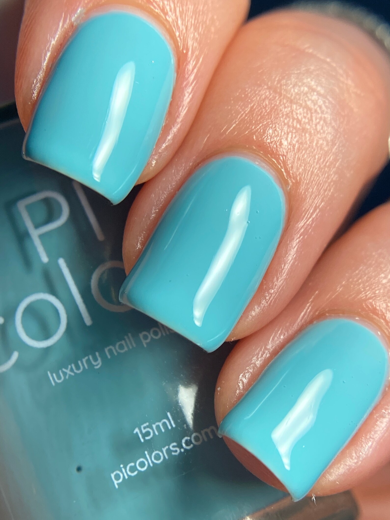 Turquoise Blue Nail Polish Pastel Blue Green With Creme Finish | Etsy