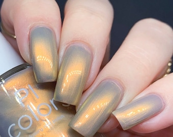 Gold Nail Polish Metallic Satin Finish | Sahara Sands.303