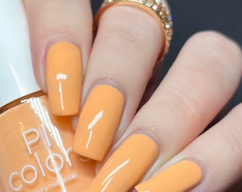 Orange Nail Polish Pastel Orange with Creme Finish | Melon.400