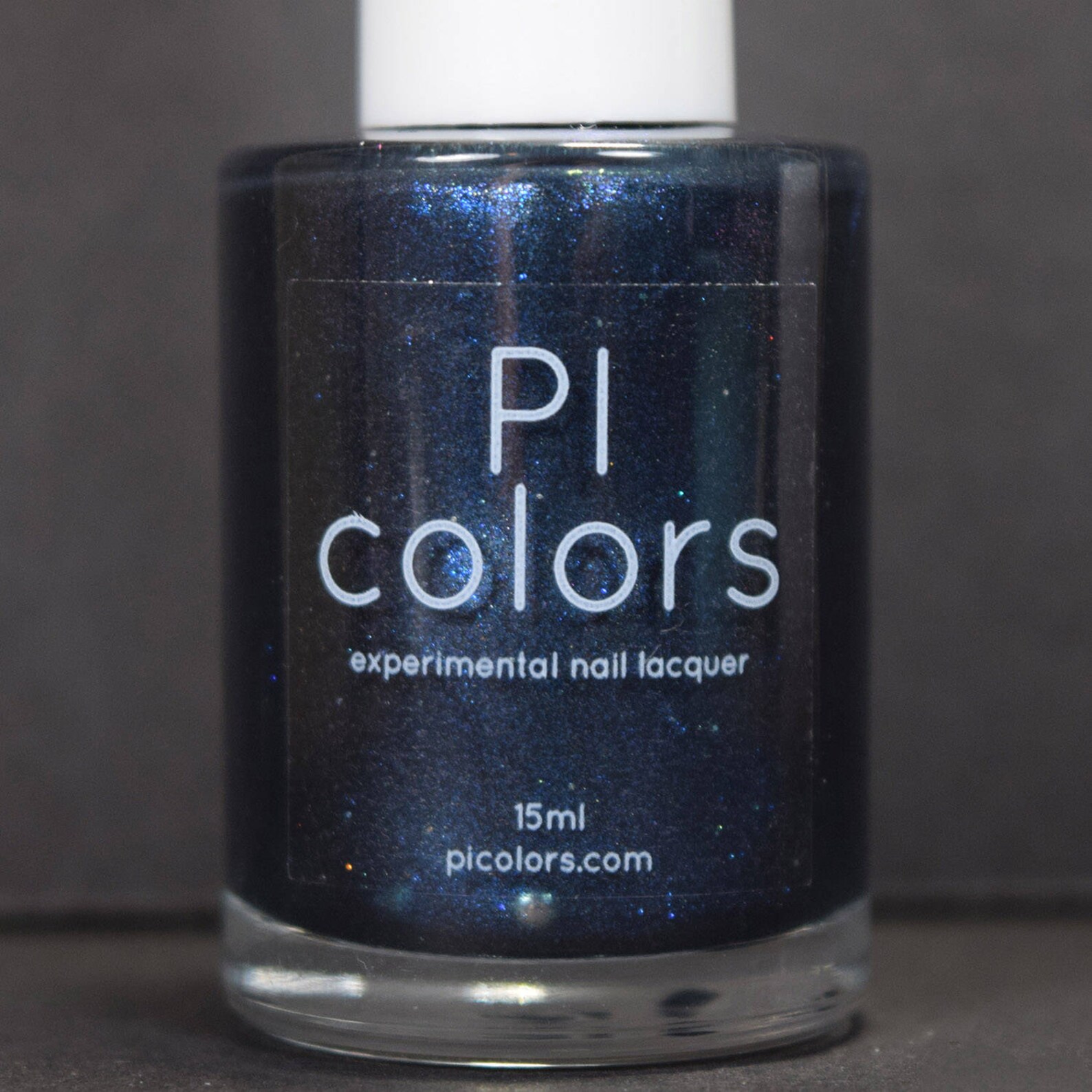 Blue Black Nail Polish With Blue Shimmer Midnight Bloom.022 Etsy