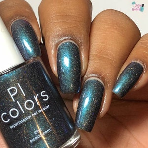 Noctilucent.111 Black Nail Polish with Holographic Shimmer