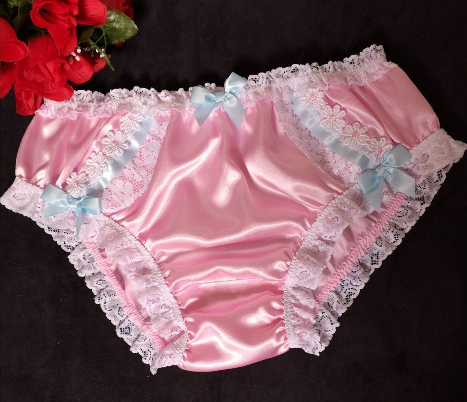 Baby Pink Bikini Panties/Sensually Soft Satin Sissy Knickers | Etsy