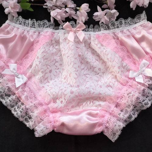 Baby Pink Bikini Panties Slippery Satin Sissy Knickers - Etsy