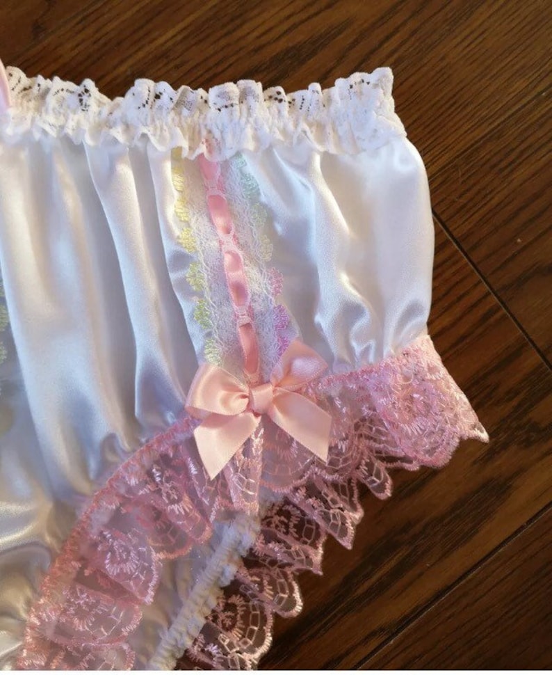 Bridal White Satin Bikini Style Girly Panties Ultra Feminine Etsy