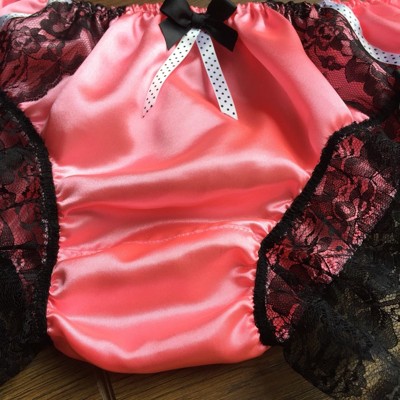 Cotton Candy Pink Satin Sissy Panties/ Feminine Silky Soft | Etsy