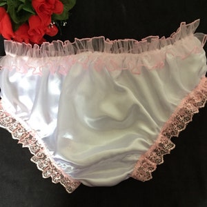 Bridal White Bikini Satin Panties/knickers Sparkly Rainbow - Etsy