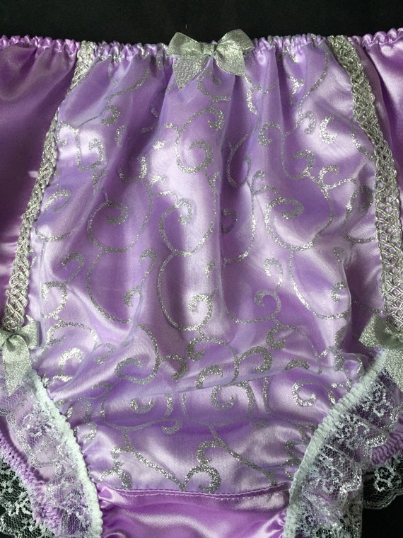 French Lavender Satin Full Style Panties Sensually Soft Sissy