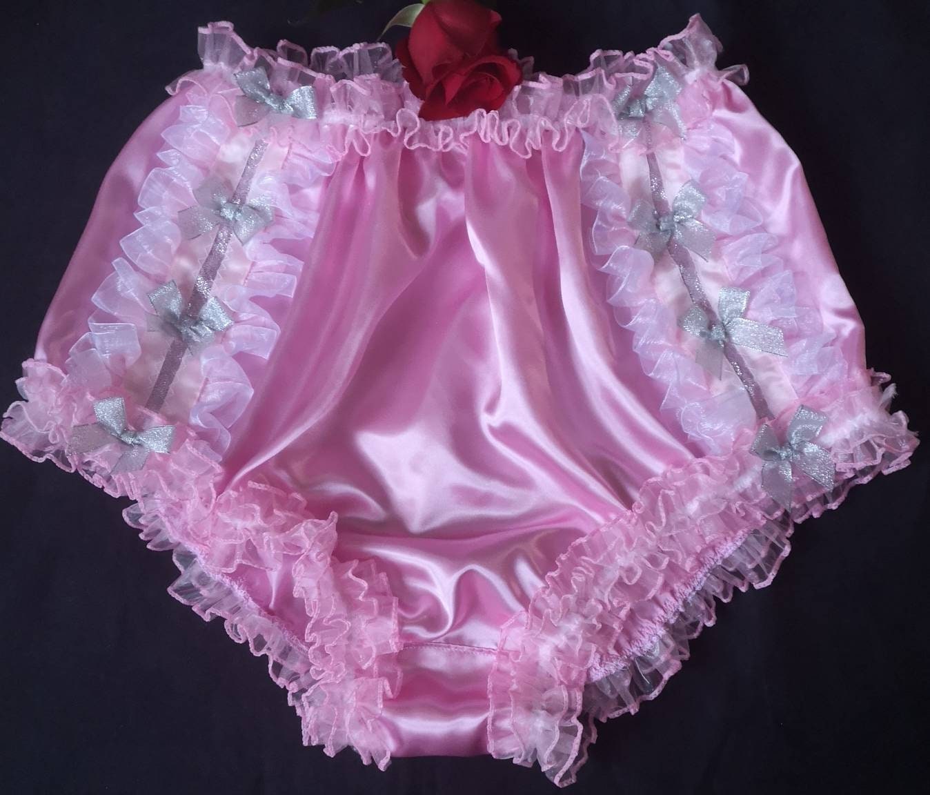 Adult Sissy CANDY PINK Sheer Nylon Chiffon Classic Low Rise Panties for Men  -  Canada