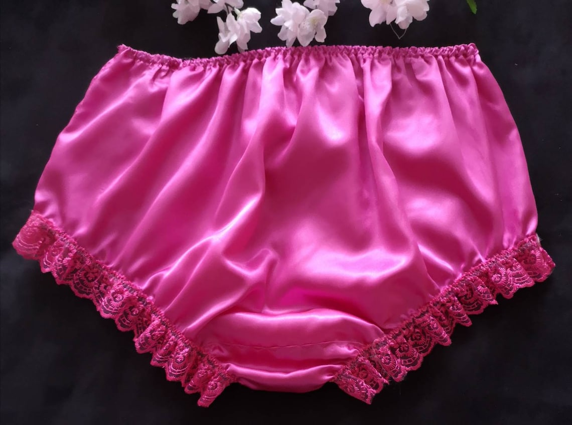 Hot Pink Full Fit Satin Sissy Panties/knickers Corset Style - Etsy