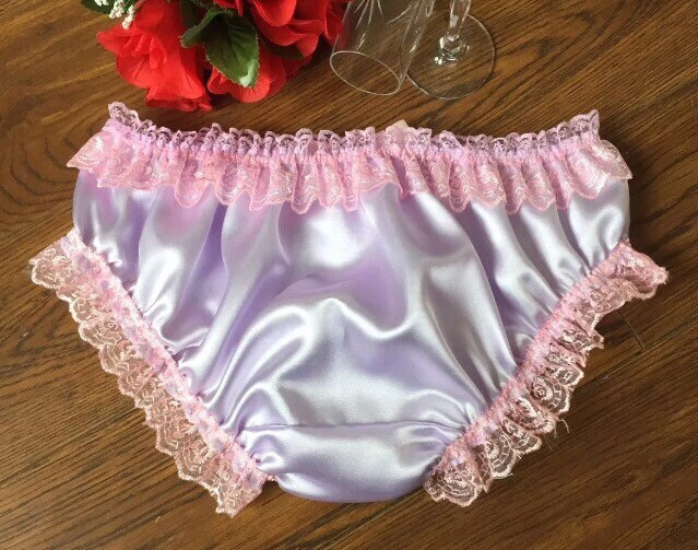 French Lavender Girly Satin Panties/sensually Soft Sissy - Etsy Australia