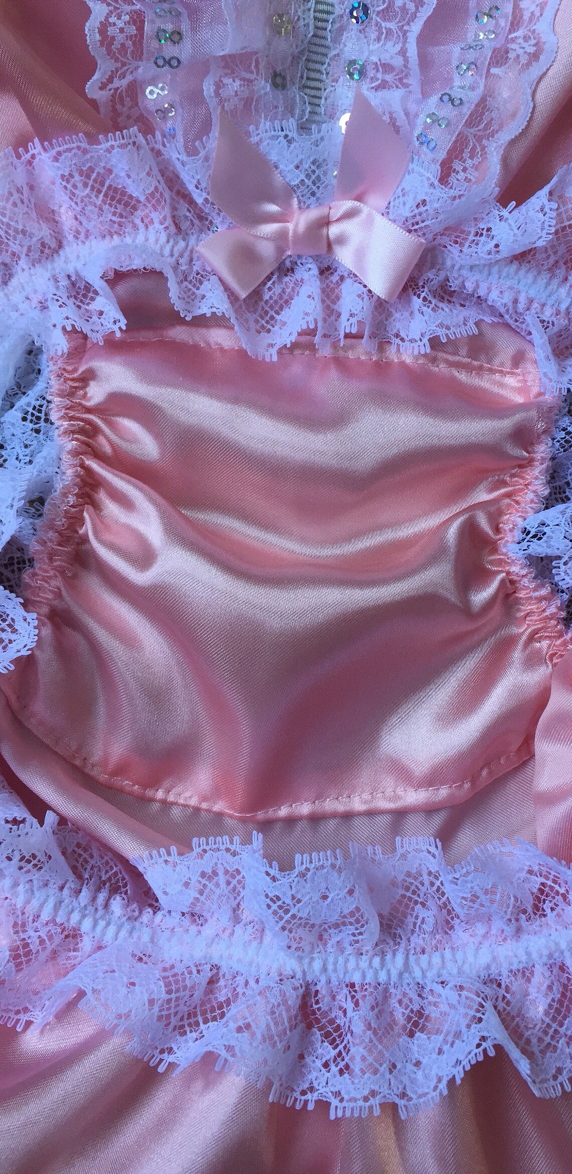 Blush Pink Silky Satin Bikini Panties/sparkly Trim Sissy Etsy