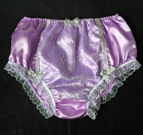 French Lavender Satin Full Style Panties Sensually Soft Sissy