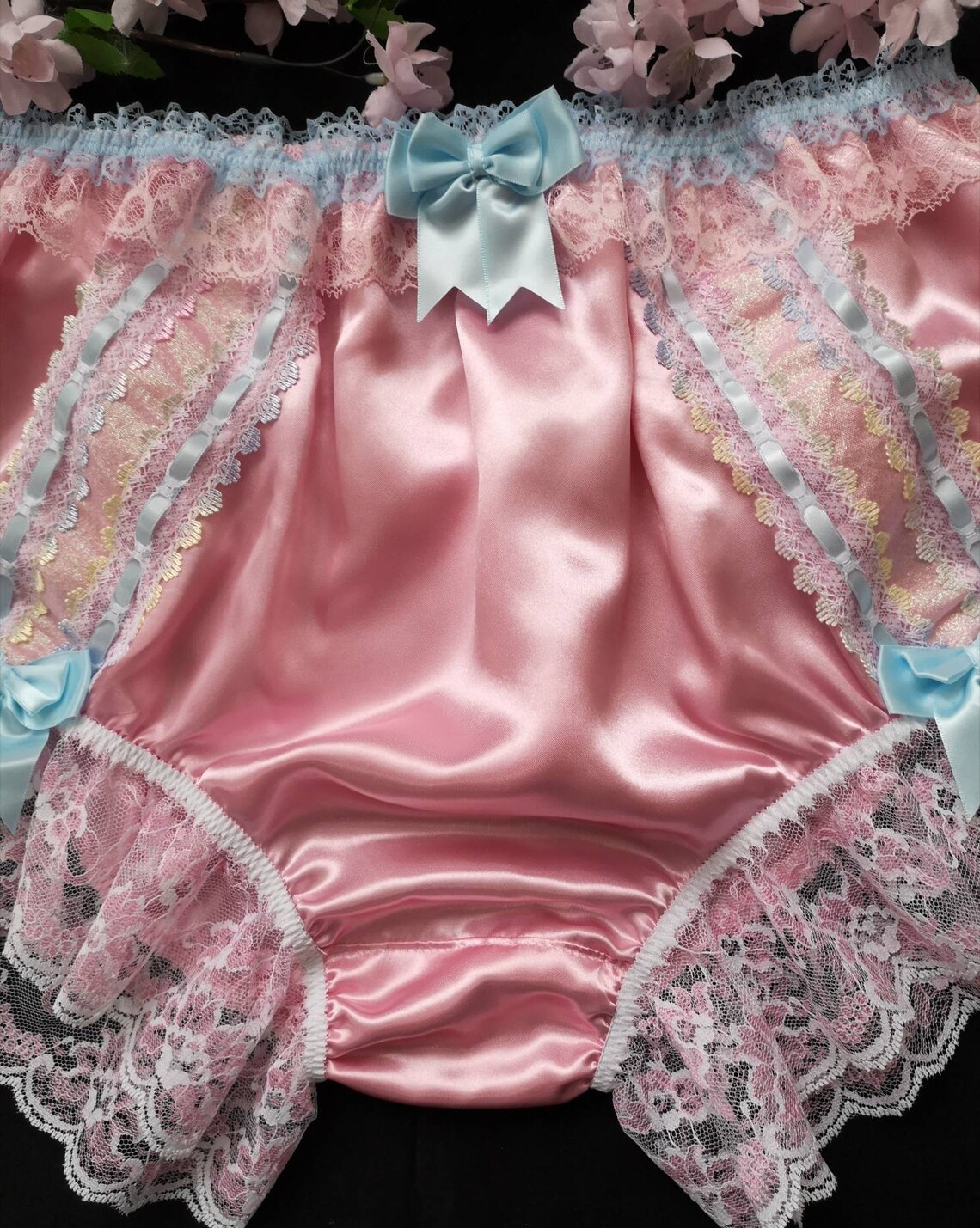 Baby Pink Satin Full Fit Panties. Feminine Sissy Knickers. | Etsy