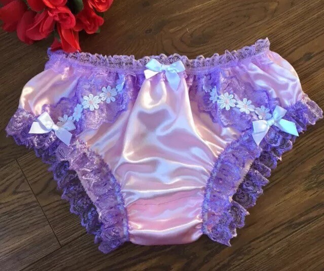 Soft Silky Pink Sissy Briefs main image 1