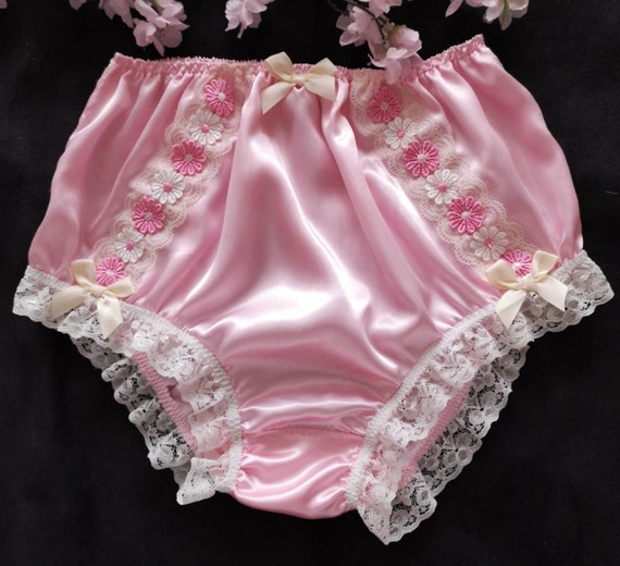 Pale Pink Full Panties/sensually Soft Satin Knickers