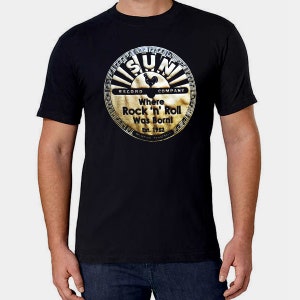 Sun Records man men t shirt old school rock and roll elvis cash different sizes
