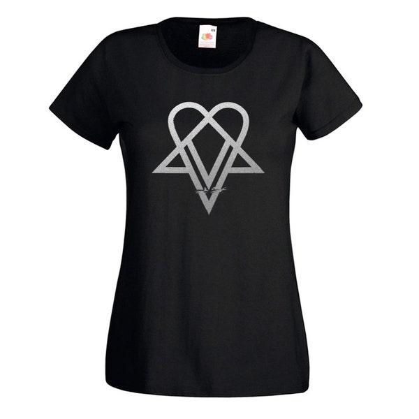 Camiseta mujer Ville Valo Neon Noir plata love metal him