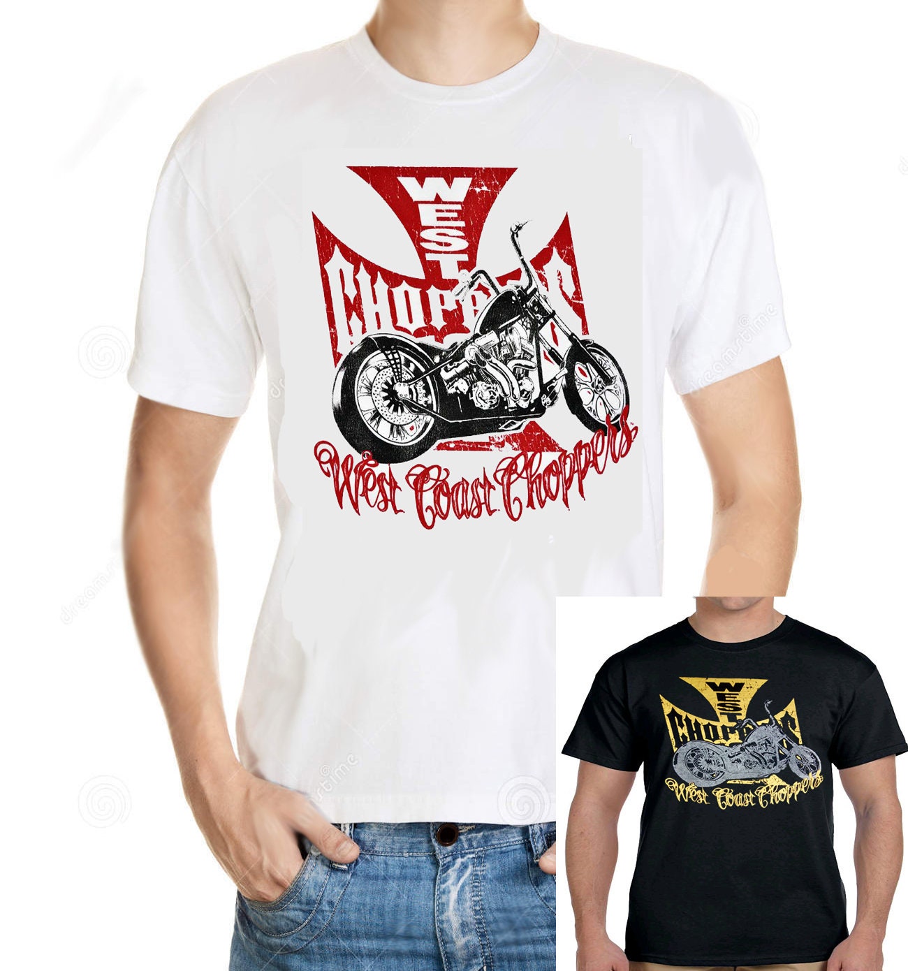 West Coast Choppers Men T Shirt Different Sizes Wcc Biker Builder