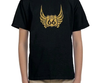 T-shirt enfant Route 66 T-shirt enfants enfants différentes tailles différentes tailles