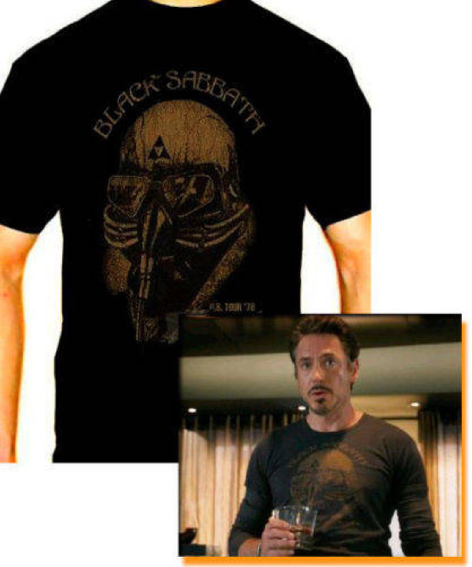 Black sabbath iron man men t shirt different sizes Etsy