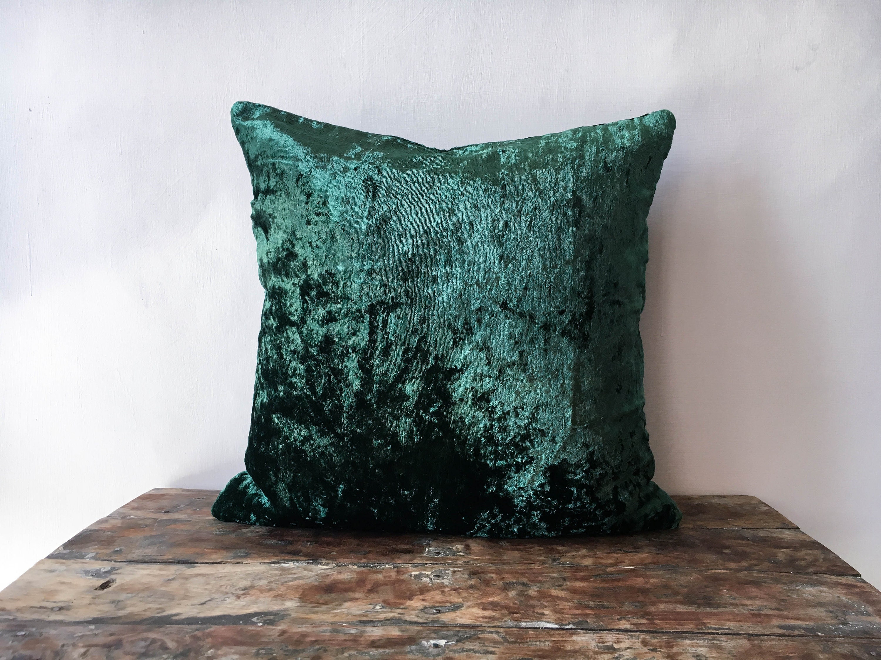 Emerald Green Velvet pillow cover 20x20 throw pillow 16x16 Etsy