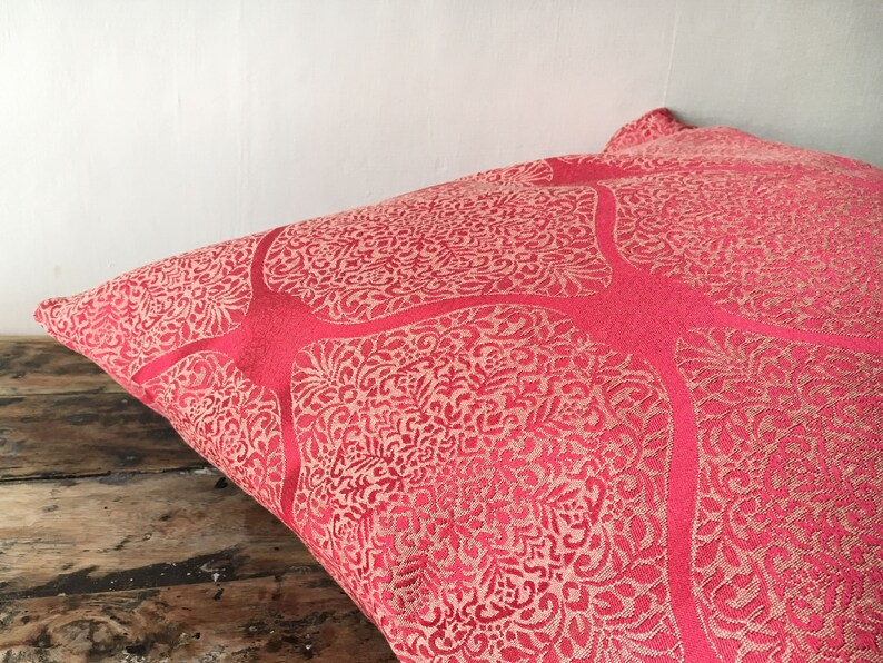 Red Boho Pillow cover 26x26 euro sham Christmas Home Decor Etsy