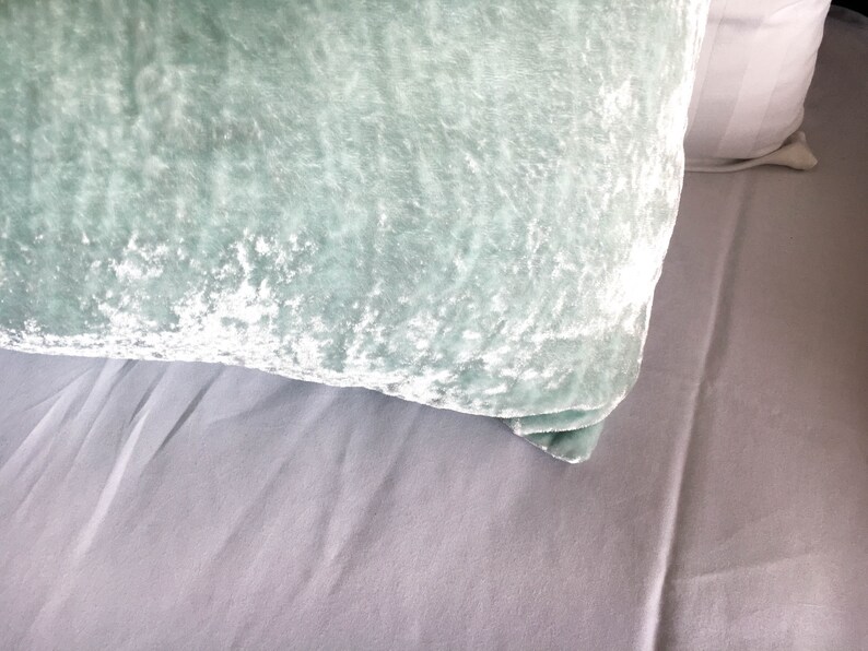 Pastel green Velvet pillow cover 20x20 throw pillow 22x22 Etsy