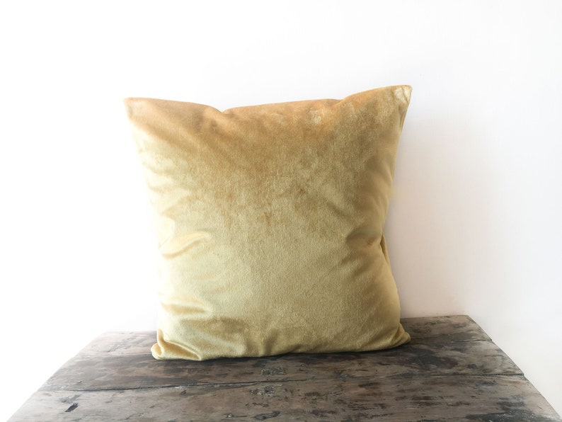 Gold Velvet pillow cover 26x26 Euro Sham Gold Pillow case Etsy