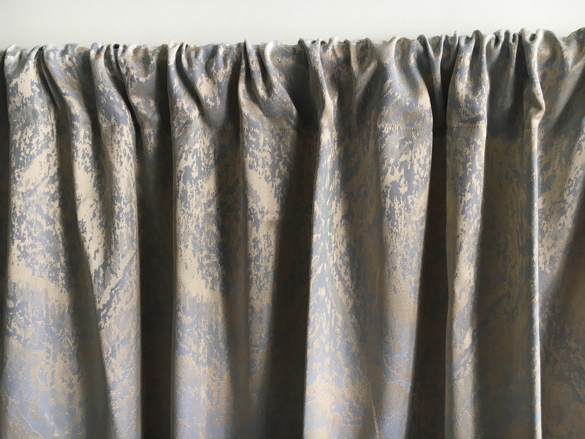 Vintage Gold Blackout curtain panel 84 96 108 120 130 inch Etsy