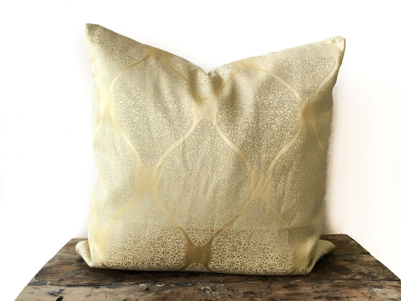 Gold Boho Pillow Cover 26x26 Euro Sham 22x22 Moroccan Pillow Etsy
