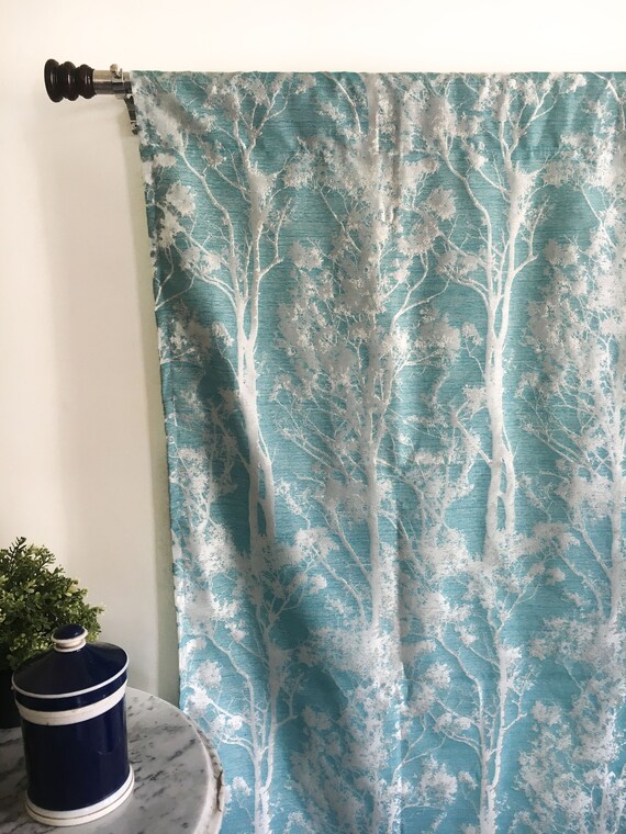 Turquoise Curtains Silk Curtains Blackout Curtain Panels Etsy