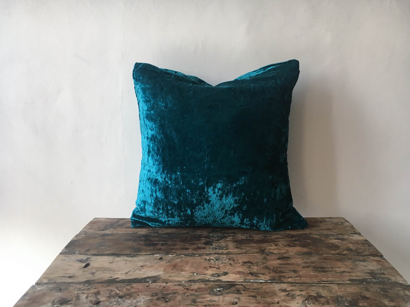 Teal Velvet Pillow cover 26x26 Euro sham teal throw pillow Etsy
