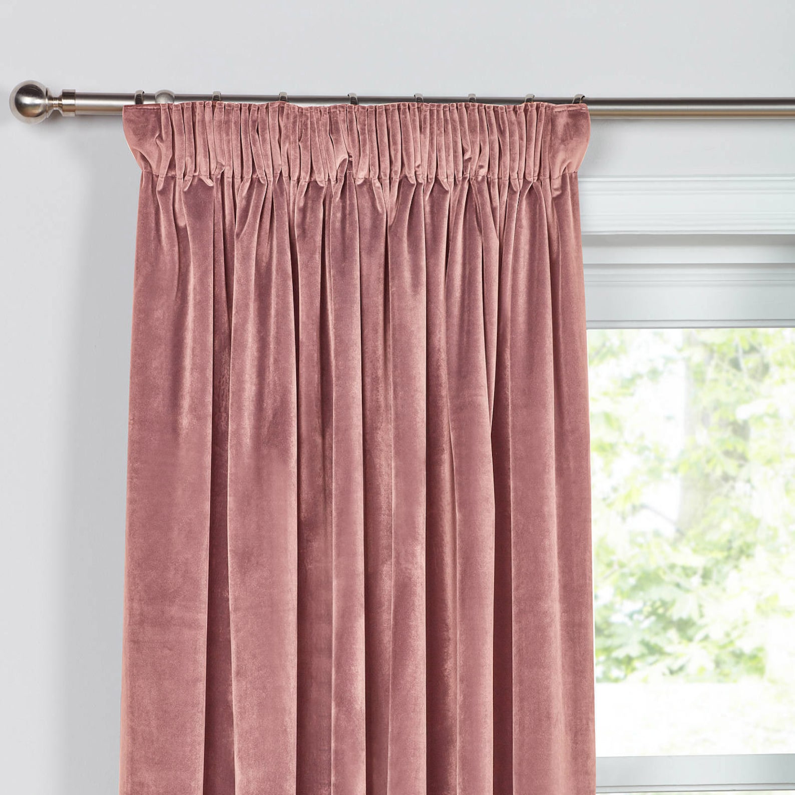 Dusty Rose Luxury Velvet Curtain Window Curtain Panels Etsy