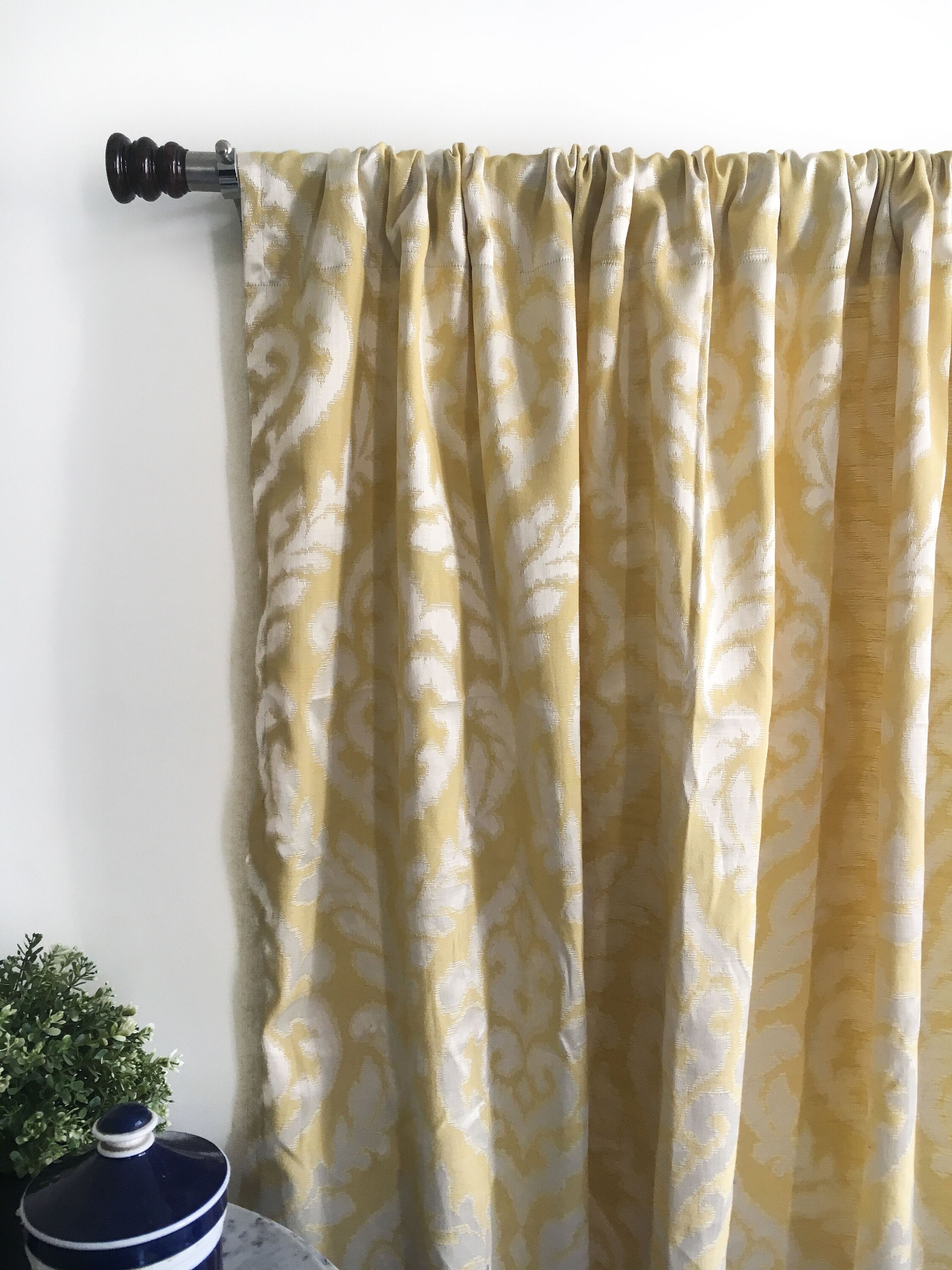 Yellow curtain panels Blackout curtains Window treatments Etsy