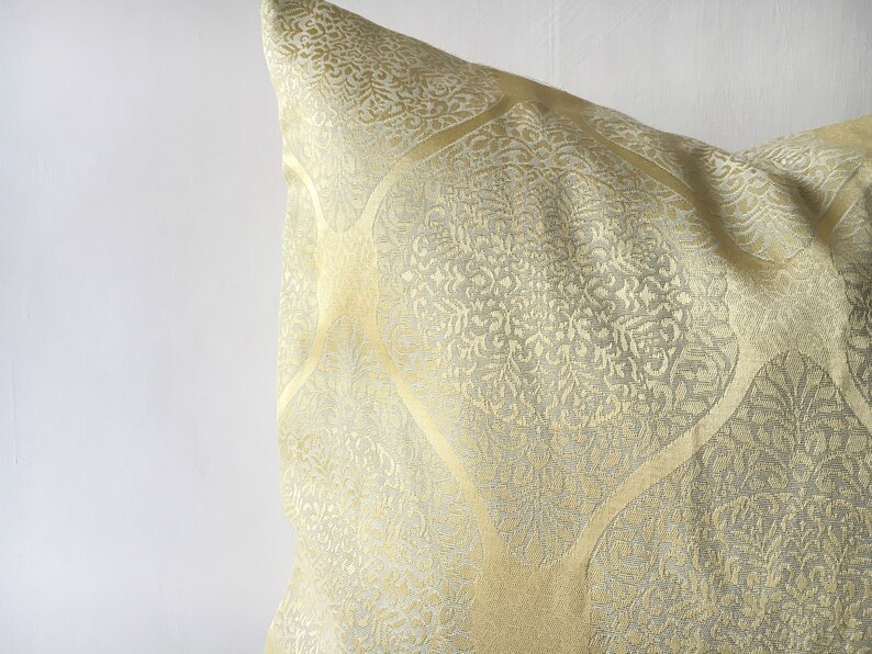 Gold Boho Pillow cover 26x26 euro sham 22x22 Moroccan pillow Etsy