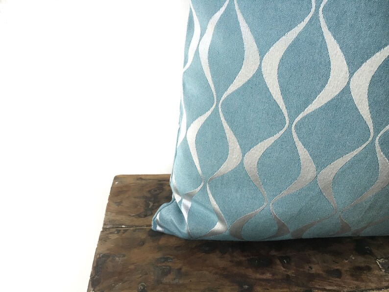 Teal Pillow cover 26x26 Euro sham Teal Grey Throw pillow Etsy