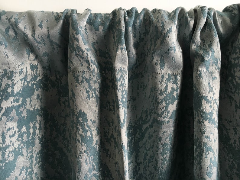 Metallic Teal Curtain Panels Blackout Curtains Window Image 0