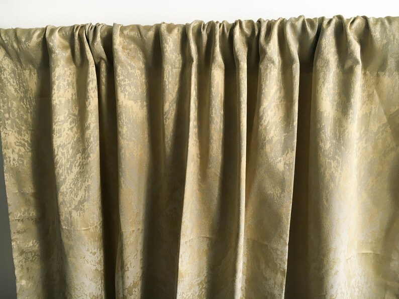 Metallic Gold curtain panels Blackout curtains Window Etsy